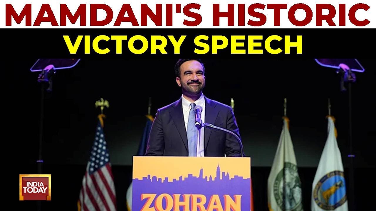 Zohran Mamdani's Full Victory Speech | NYC Mayor-elect Mamdani Quotes Nehru In Victory Speech