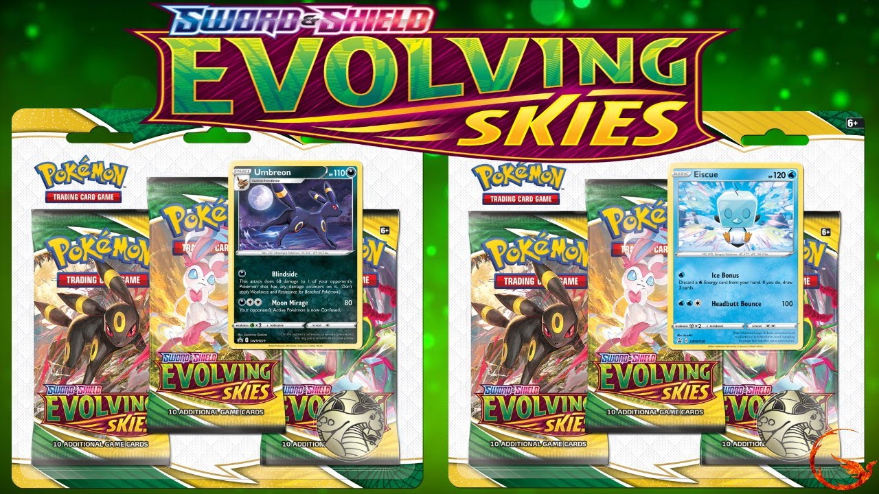 Opening both versions of the Evolving Skies Triple Blisters
