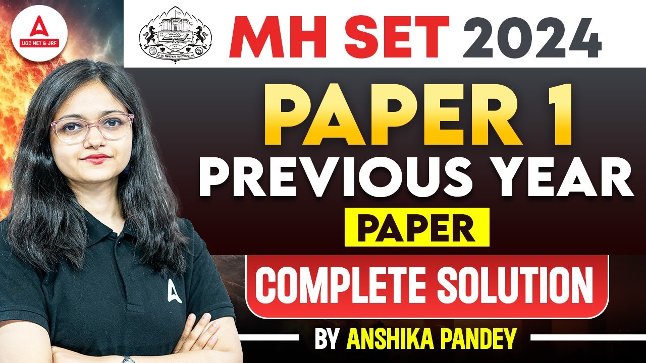 MH SET Paper 1 Solution 2023 | MH SET Paper 1 PYQ By Anshika Pandey