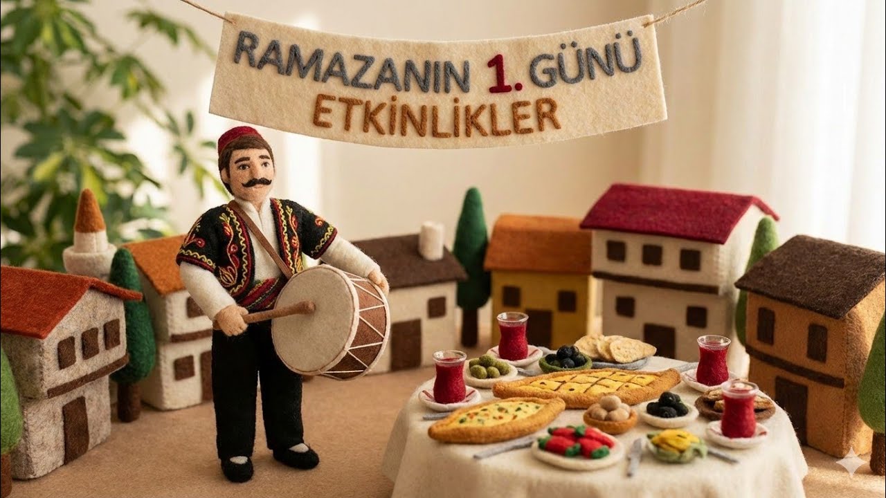 Ramazanın 1. Günü etkinlikleri paket açılımı  😀keçeden sahur sofrası yaptık 🤩RAMAZAN HEDİYESİ