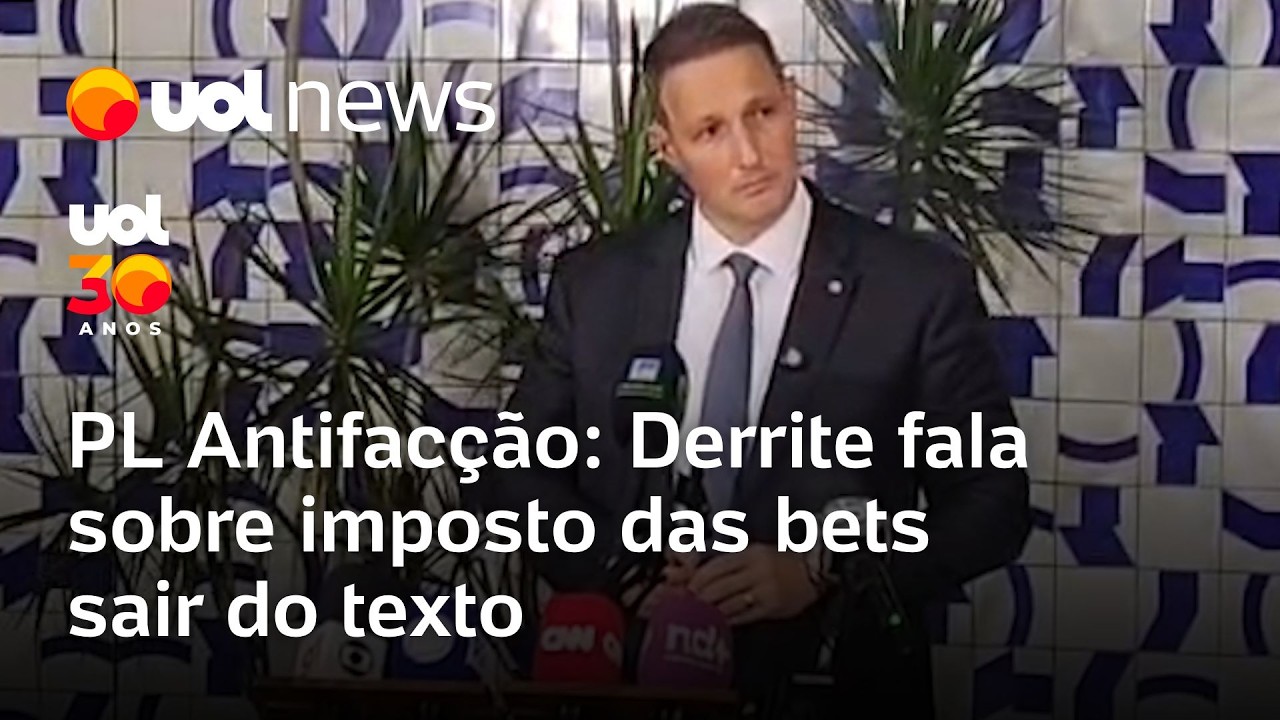 PL Antifacção: Derrite fala sobre imposto das bets sair do texto