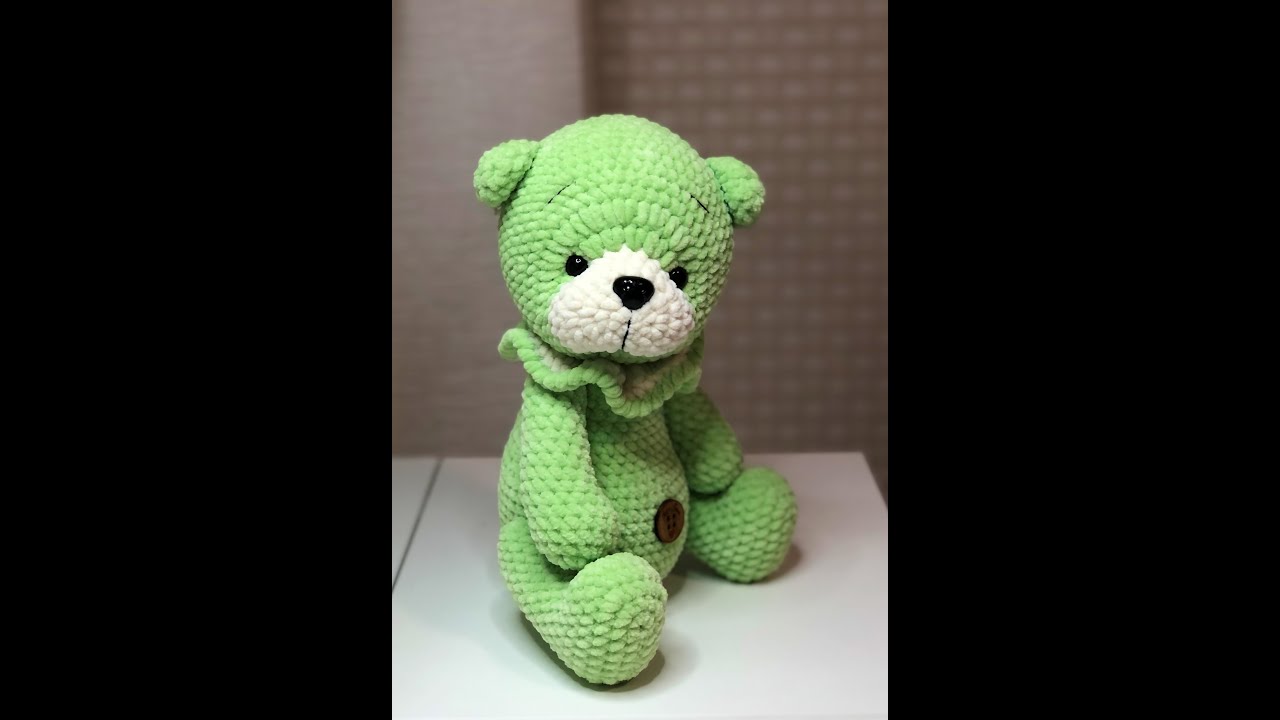 Вязаный мишка 1 Часть.How to knit a teddy bear, all subtitles