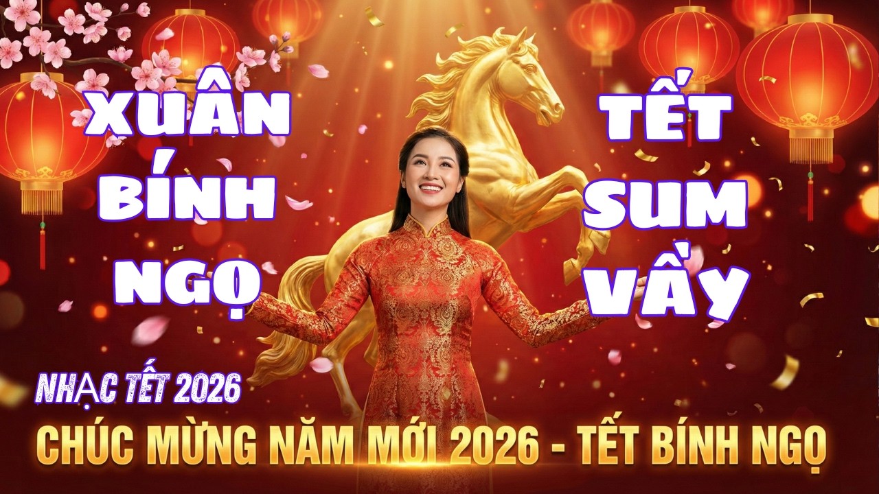 Xuân Bính Ngọ - Tết Sum Vầy🐴🌸 | Nhạc Tết 2026 Vui Tươi | AI Music Video | Tiệm Nhạc Số