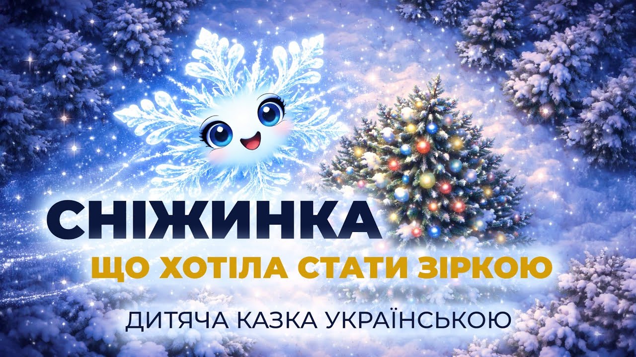 ⚡️НОВОРІЧНИЙ МУЛЬТИК ПРО СНІЖИНКУ ❄️ ДИТЯЧА ПІСНЯ ПРО СНІЖИНКУ💥 