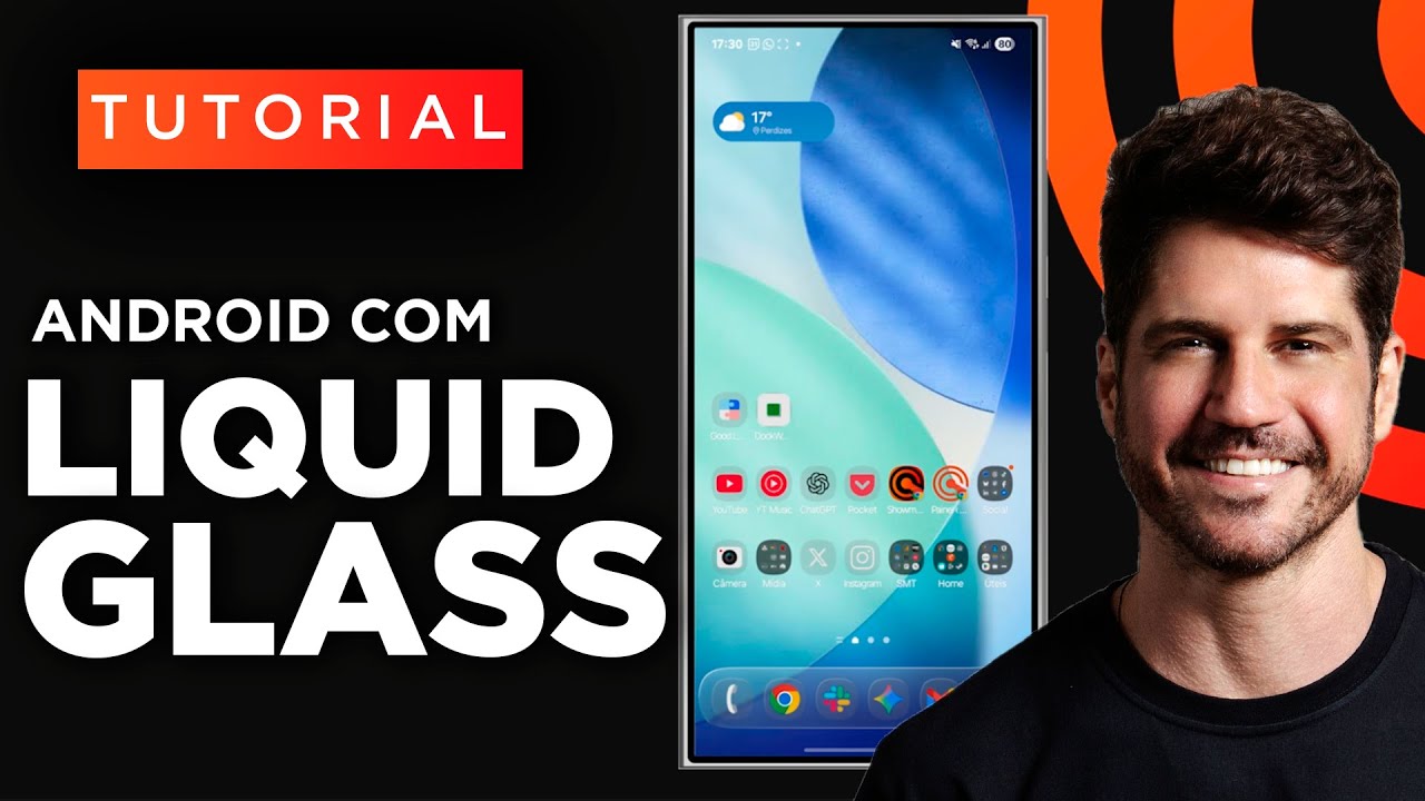 Como ter LIQUID GLASS no Android