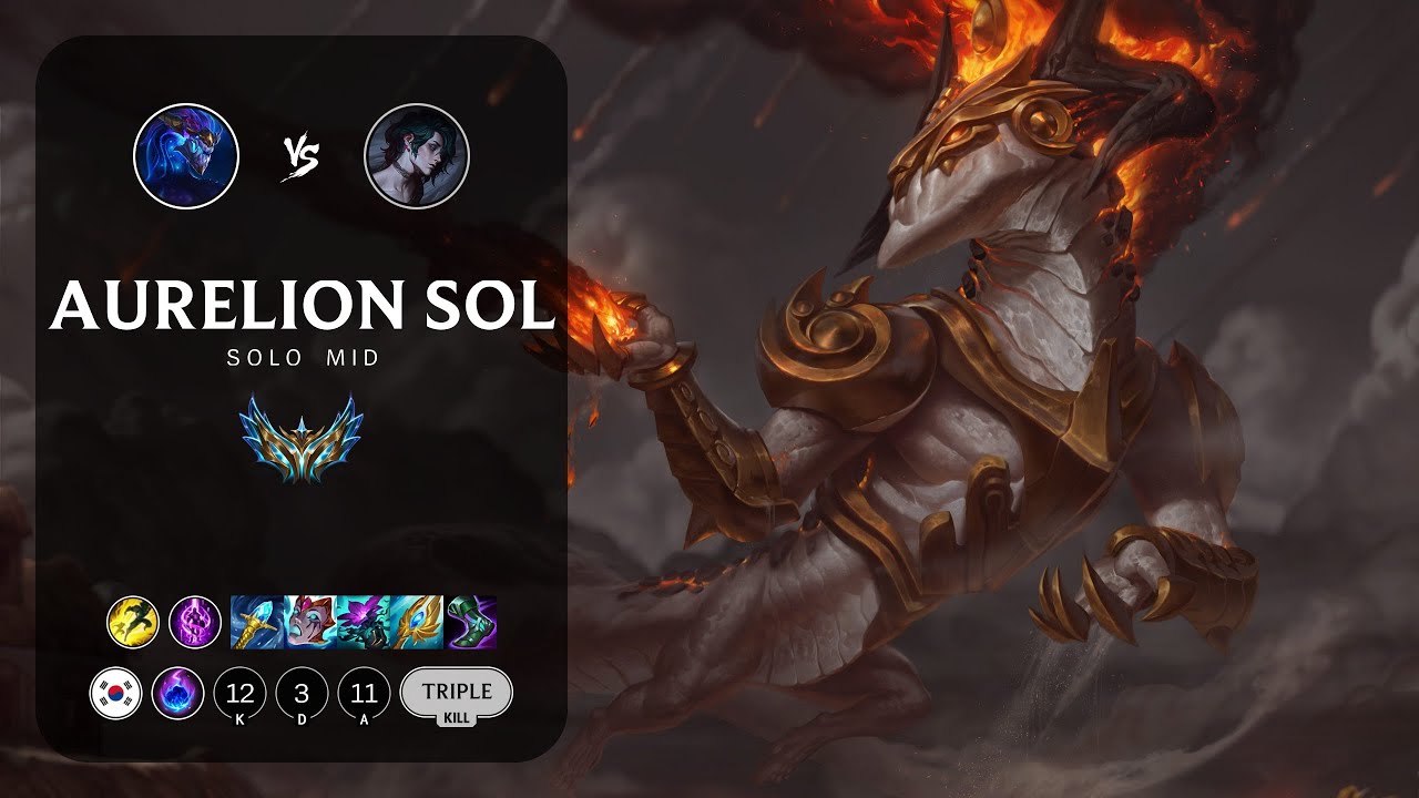 Aurelion Sol Mid vs Hwei - KR Challenger Patch 14.3