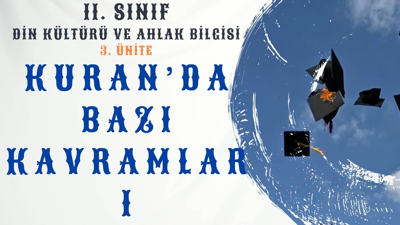 11. Sınıf Din Kültürü ve Ahlak Bilgisi - 3. Ünite - Kuran'da Bazı Kavramlar 1