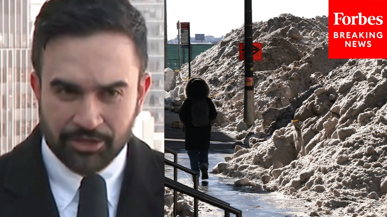 Reporters Press Mayor Zohran Mamdani Over NYC's 'Slow' Snow And Trash Removal Amid Deep Freeze