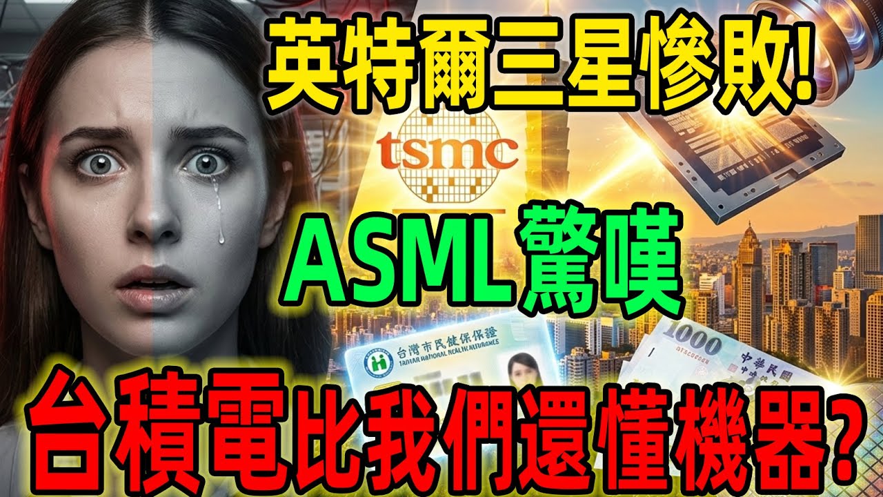 英特爾三星慘敗！ASML驚嘆：台積電比我們還懂機器？揭秘把「老賽車」跑贏「新跑車」的封神工藝，讓全球列強集體破防！