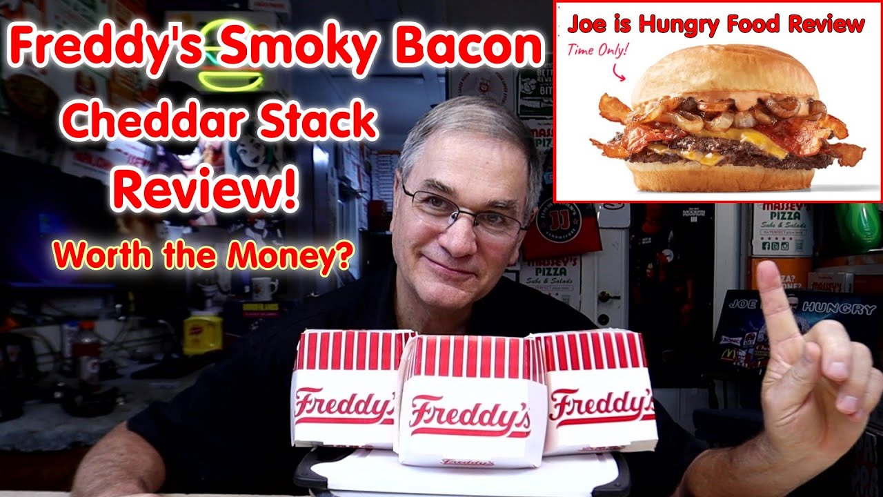 Обзор нового бургера «Смоки Бекон Чеддер Стэк» от Freddy’s 🍔🔥 | Двойной стейкбургер | Джо голоден