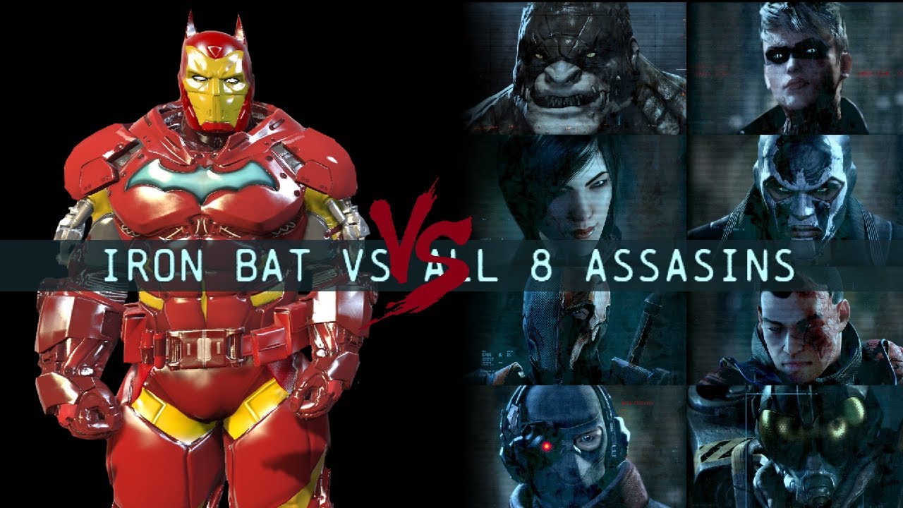 CHAR SWAPS; Batman; Arkham Origins; Iron Bat Vs All 8 Assassins