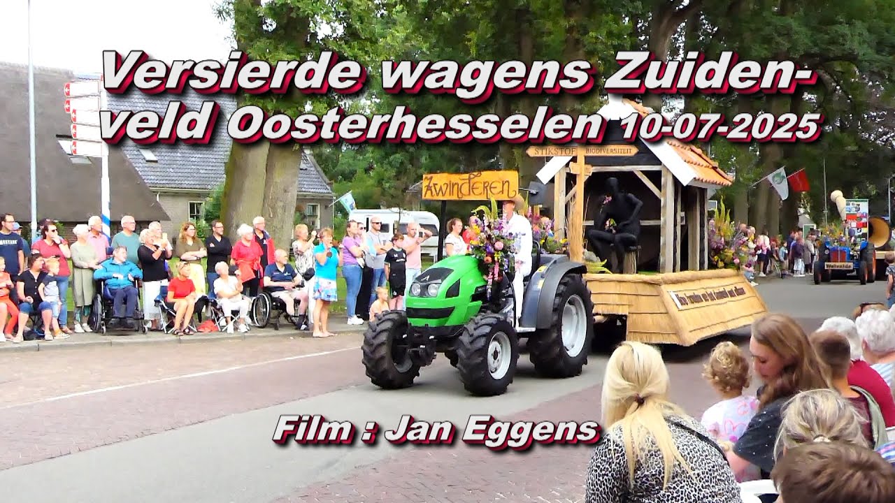 Versierde wagens Zuidenveld Oosterhesselen 10 07 2025