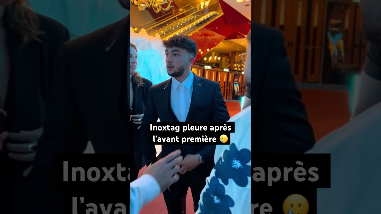 INOXTAG PLEURE &Agrave; L&rsquo;AVANT PREMI&Egrave;RE DU GRAND REX 🥲 (Tatouage ?) #shorts #inoxtag #kaizen #tiktok