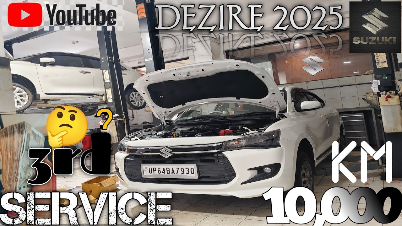 New Dzire CNG Facelift Car 2024-25 3rd Service Work & Cost ?|New Model Dzire 10000 KM Service Cost? 