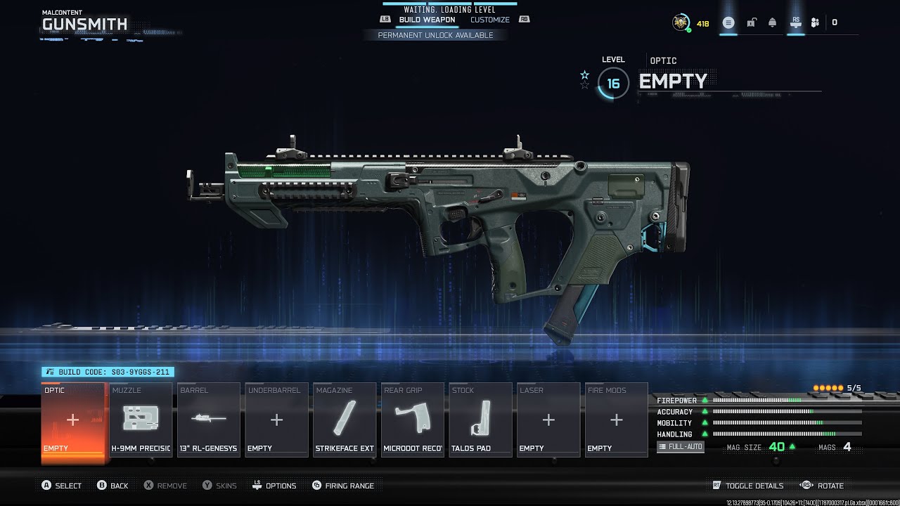 CoD BO7 Black Ops 7 & Warzone - Blueprint - SMG - Razor 9mm - Malcontent - Weapon Inspect 