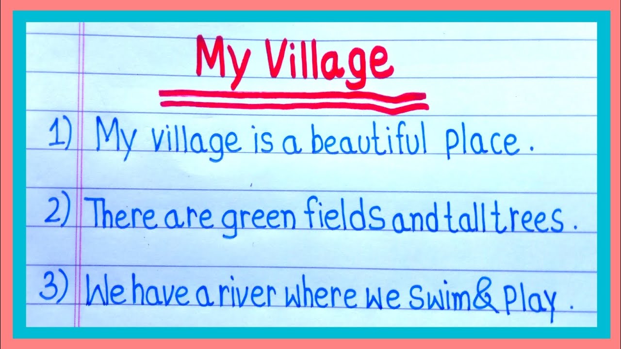 10 Lines on my village in english  | Essay on my village in english | My village essay |