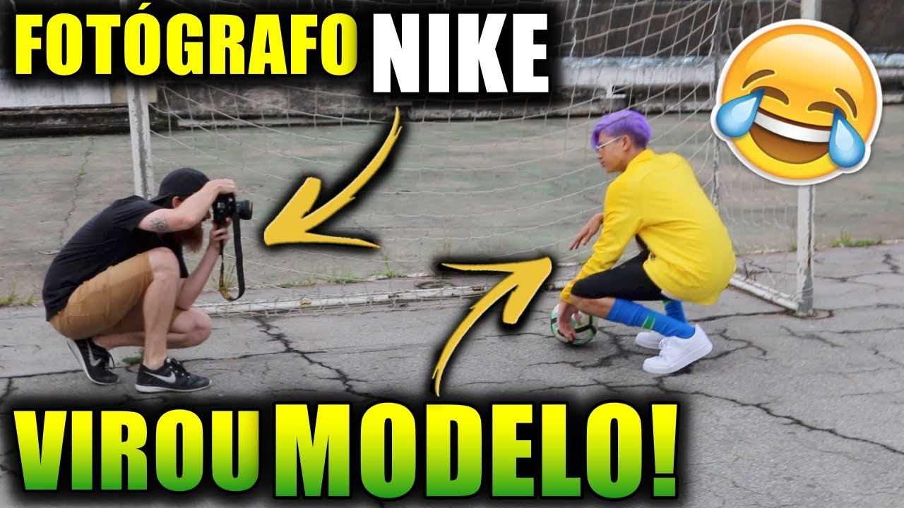 UM DIA COMO MODELO DA NIKE COM AS NOVAS CAMISAS DO BRASIL!!!