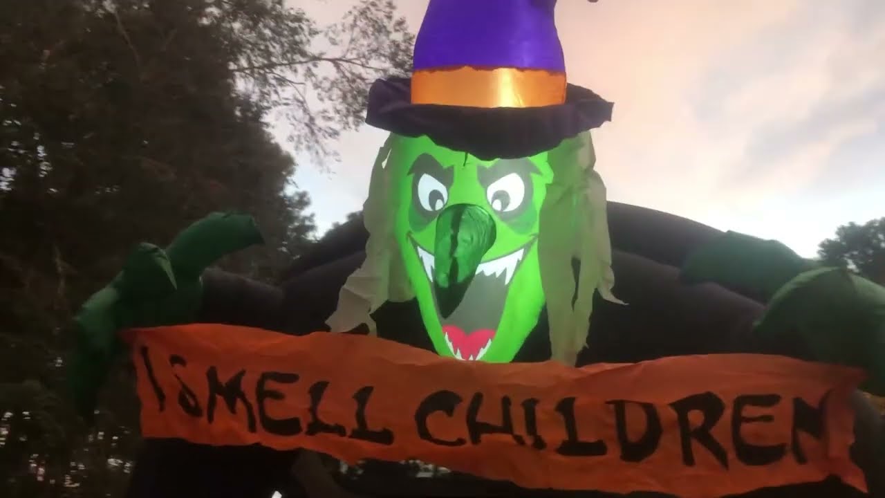 TURNMEON 8Ft Halloween Inflatables Outdoor Decorations, Super Cool Trunk or Treat Inflatable!