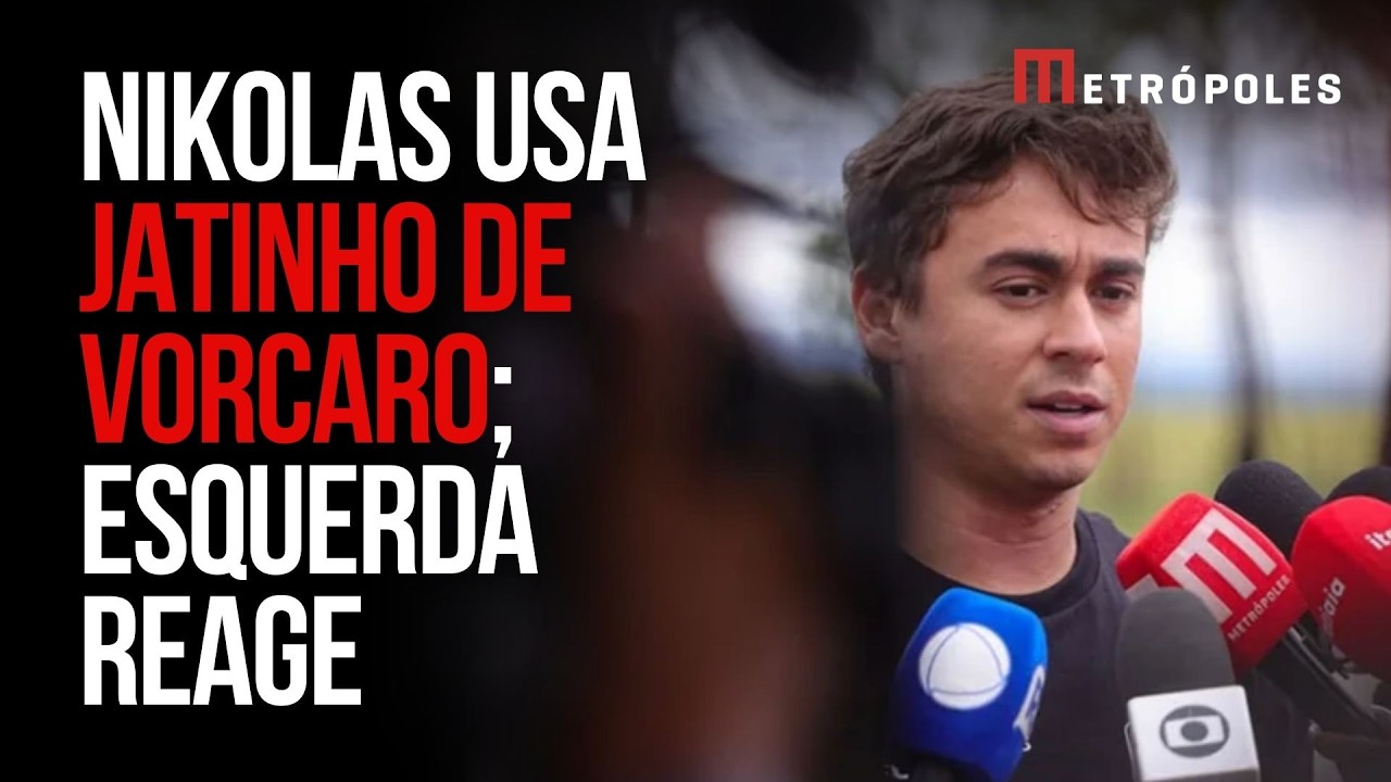 Esquerda reage a uso de jatinho de Vorcaro por Nikolas
