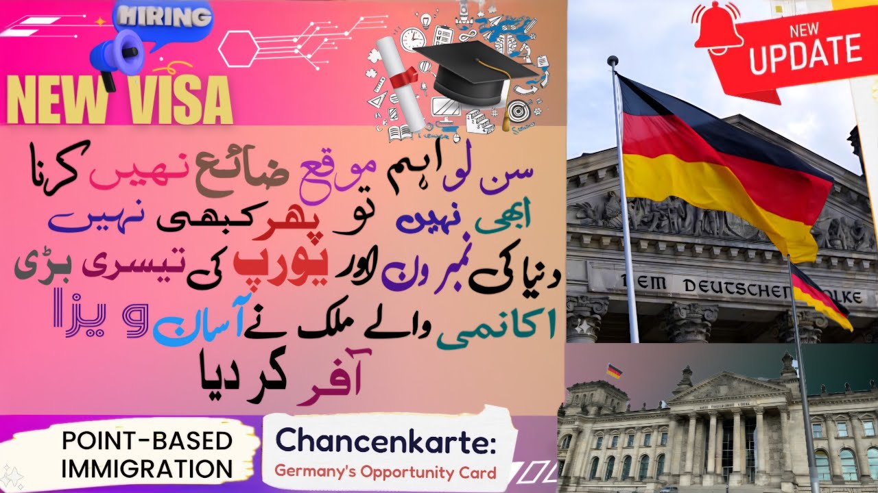 Germany Need 4 Lakh Skilled Persons/Graduates & offered New Visa Opportunity Card from June 1st 2024