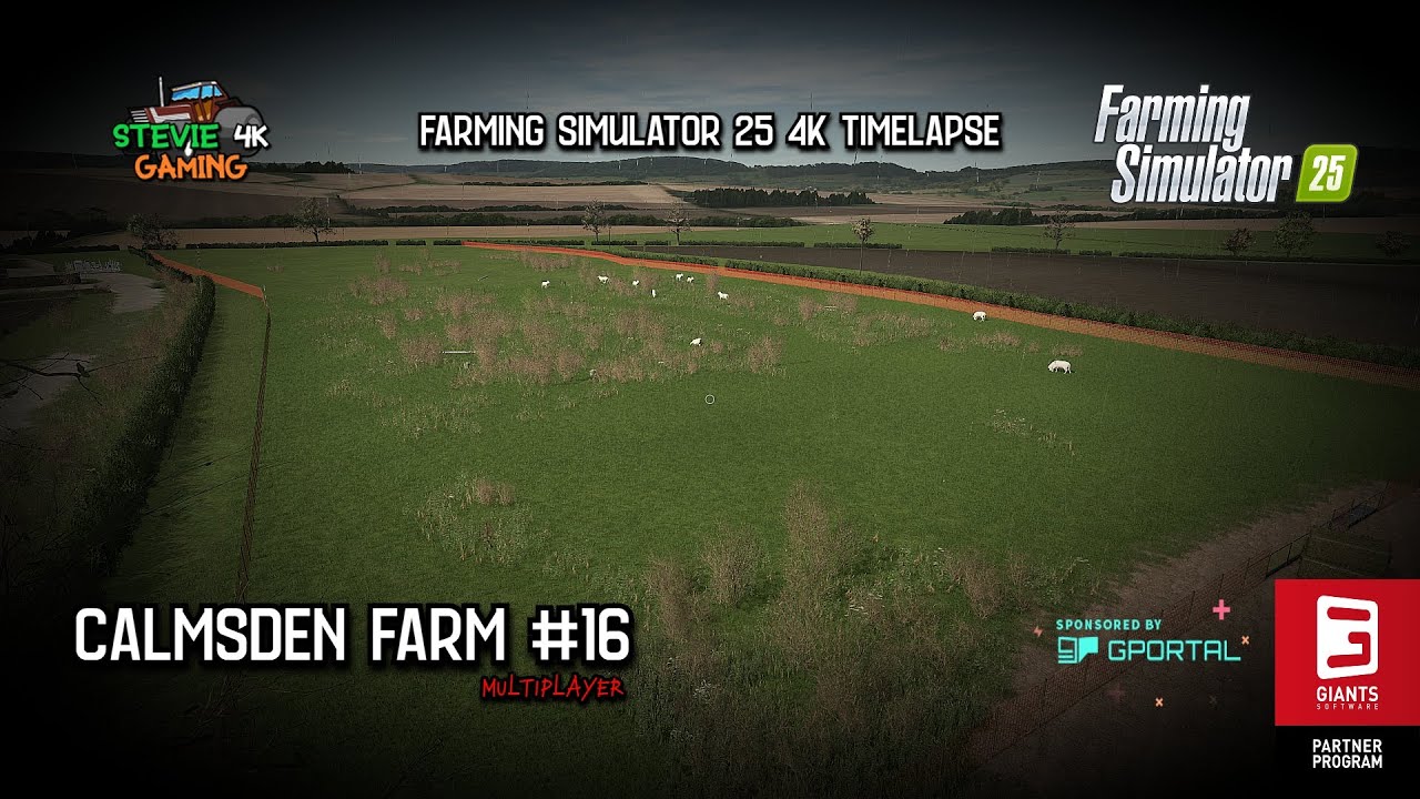 Calmsden Farm/#16/Building New Sheep Pasture/Forestry/Sowing Oats/Selling Beams/FS25 4K Timelapse