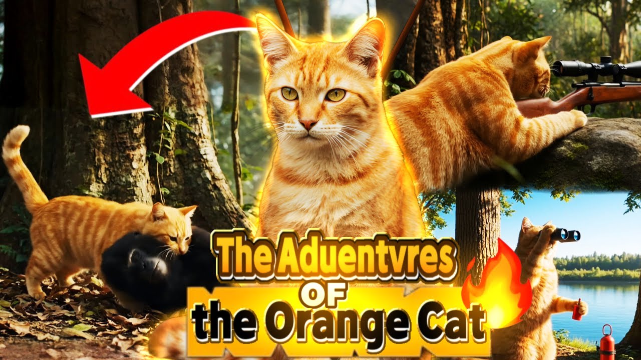 Orange Cat Adventures in the Forest 🐱🌲 | Hunting 7 Animals in Amazing Ways 😱