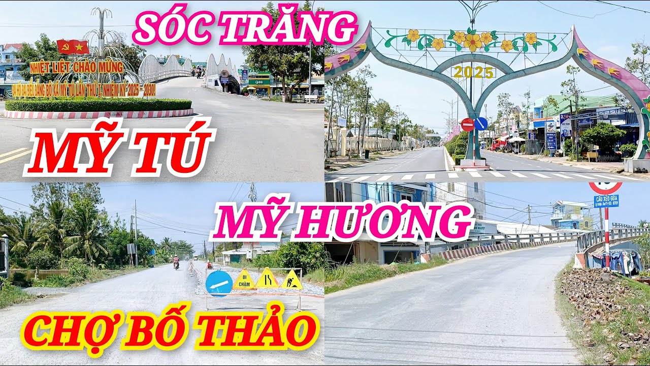 SÓC TRĂNG: Tuyến Đường Từ Chợ Bố Thảo Đi Chợ Mỹ Hương Và Chợ Huyện Mỹ Tú Quá NHiều Thay Đổi