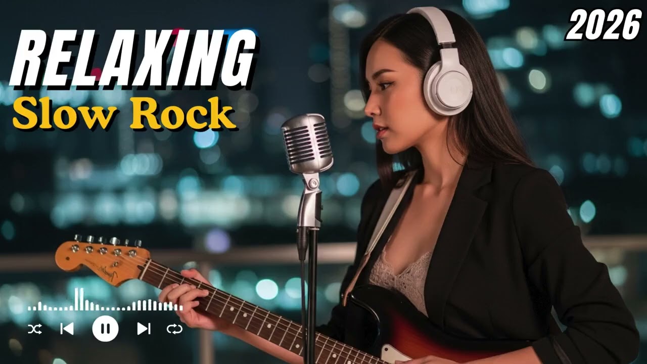 Slow Rock for Studying 📚 Calm Background Rock Music (Focus)