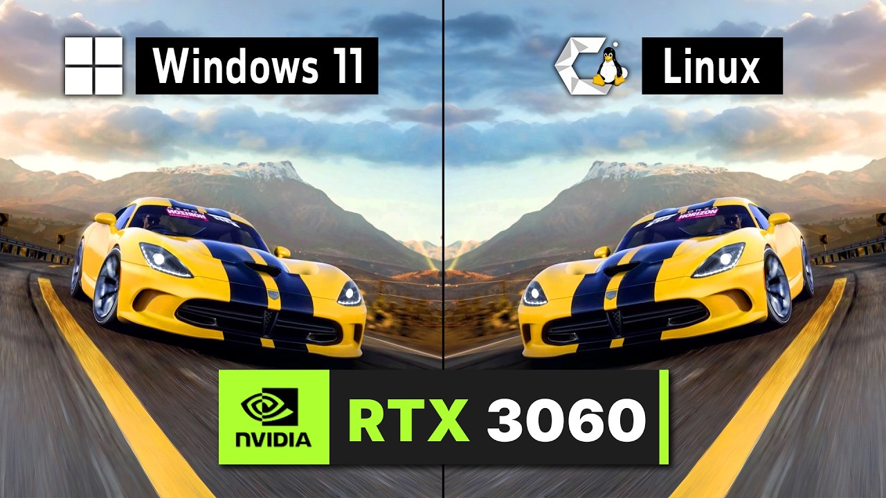 Windows 11 vs Linux Gaming Performance in Forza Horizon 6 (RTX 3060)