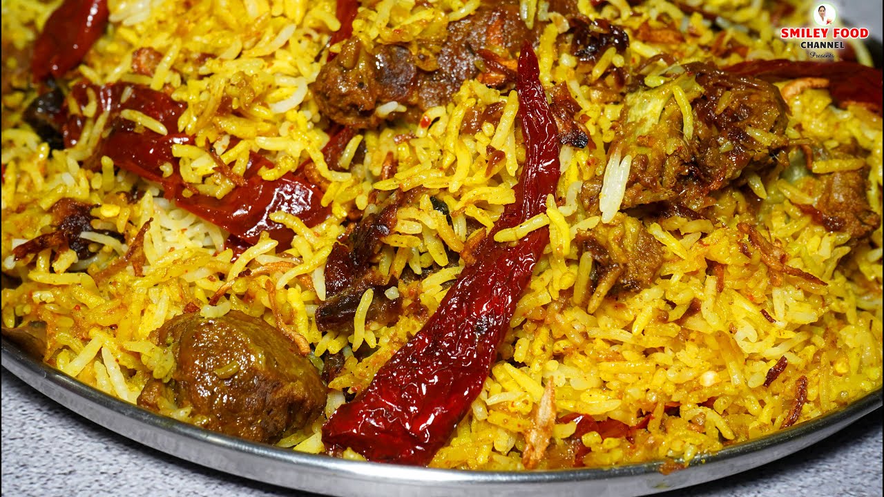 तेह वाली जोधपुरी बिरयानी | Teh wali Jodhpuri Biryani Recipe in Hindi | Mutton biryani by Smiley Food