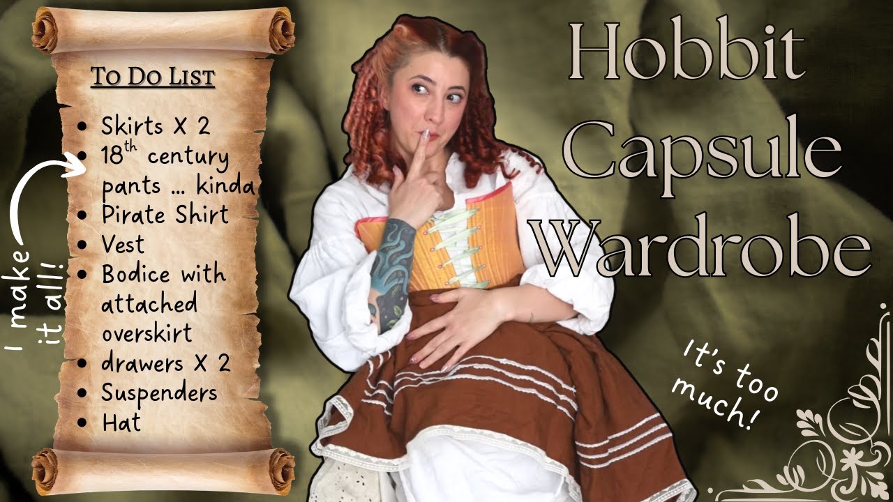 I Made an Entire Hobbit Capsule Wardrobe | Historical + Cottagecore Sewing