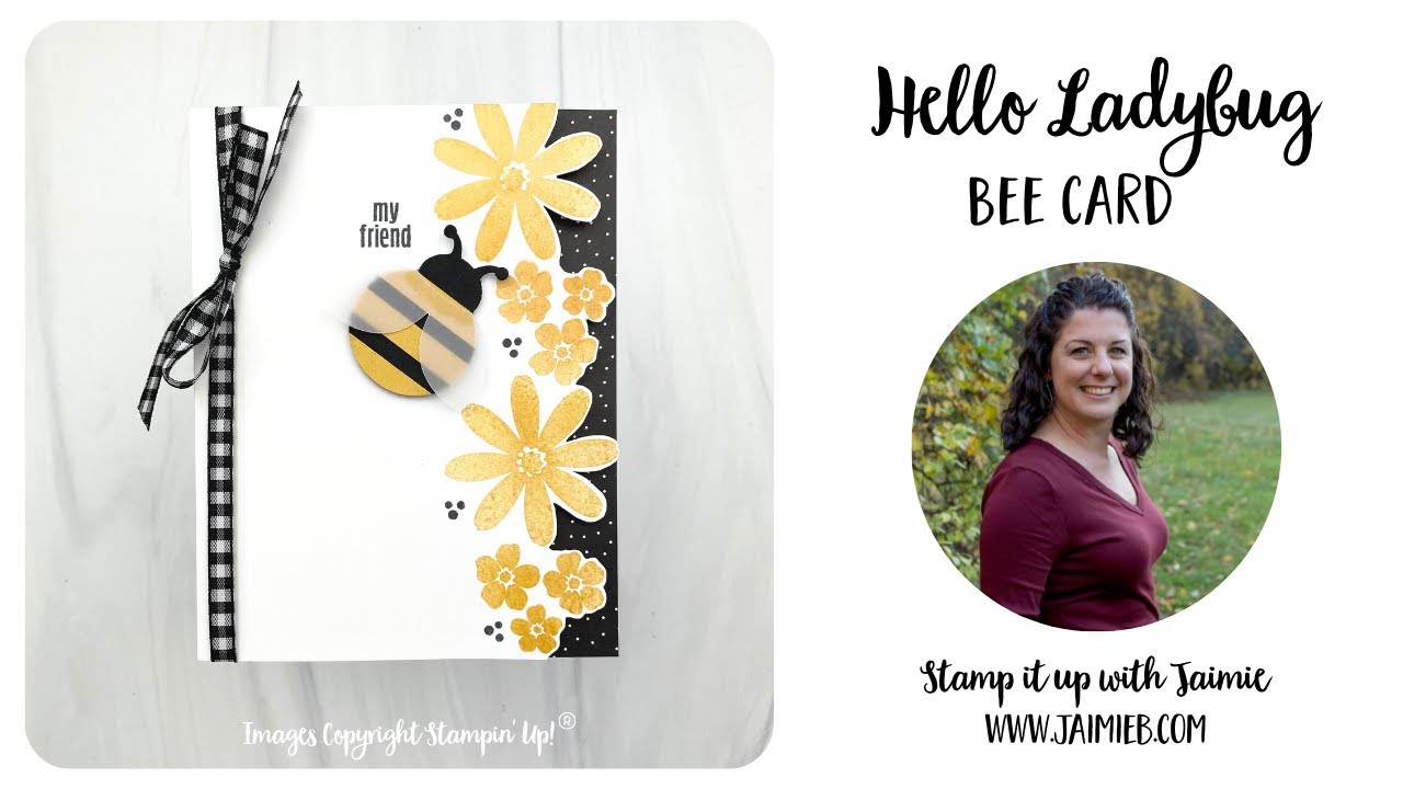 Stampin' Up! Hello Ladybug Bee Card Tutorial Video