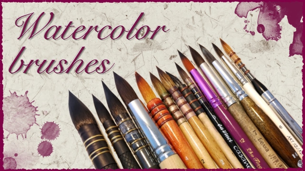 Reviewing all my watercolor brushes