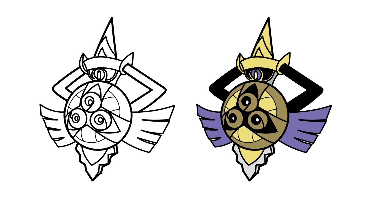 Easy How to draw Pokemon Aegislash