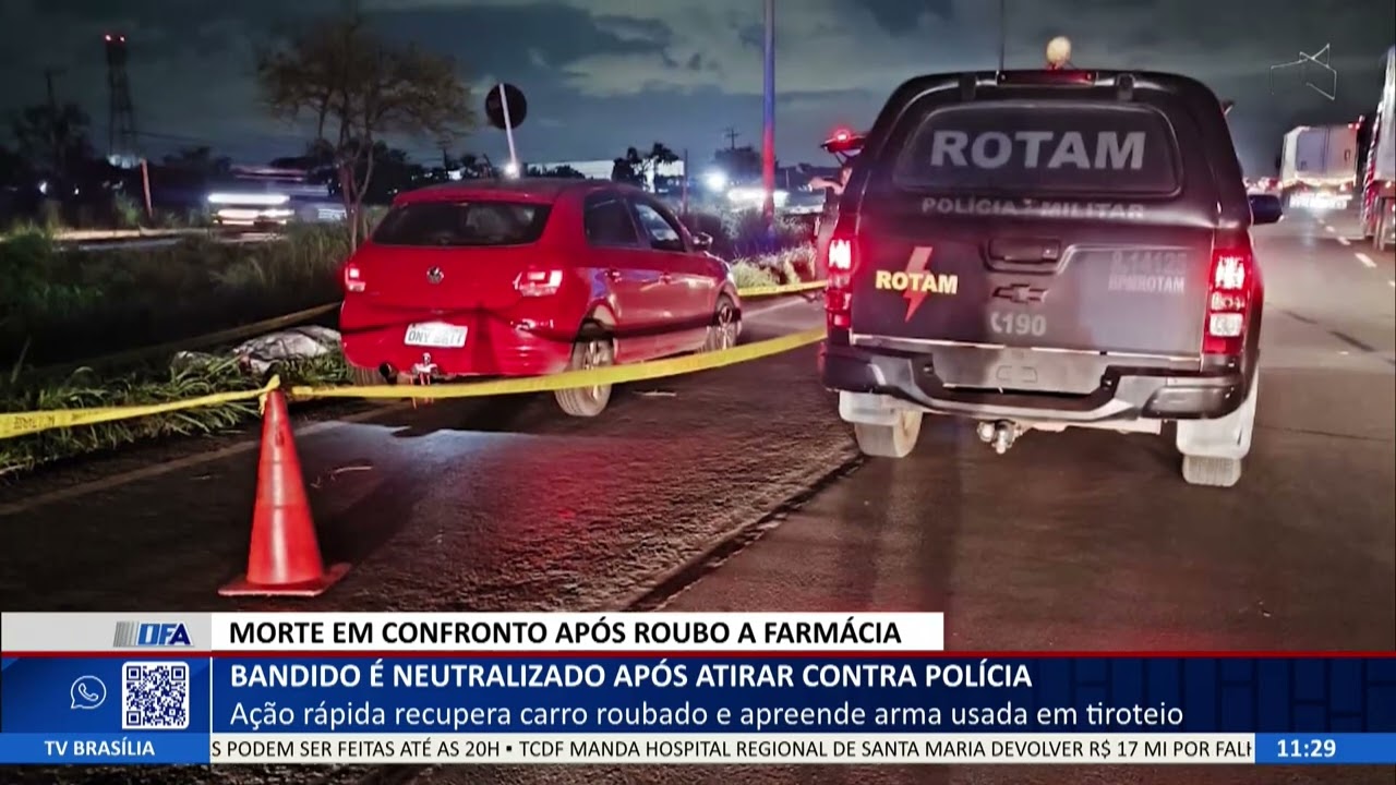 DF ALERTA - Bandido é neutralizado após atirar contra polícia
