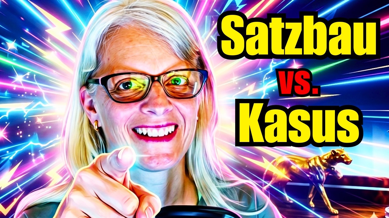 Satz-Puzzle für Profis: Sätze selbst bauen statt Wörter raten. Endgegner Grammatik! DEUTSCH LERNEN !