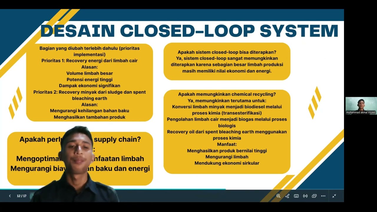 Analisis dan perancangan implementasi ekonomi sirkular pada industri manufaktur minyak