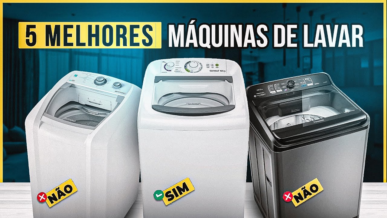 As 5 MELHORES Máquinas de Lavar Roupas de 2025 [tem máquina de lavar custo benefício e boa e barata]