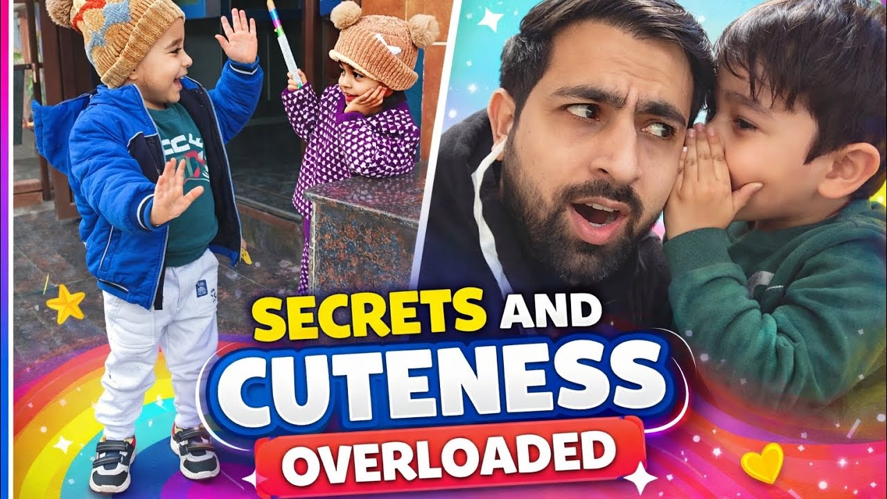 Secrets 🤫 + Cuteness 😍 Sibling Bye + Baby Secret 🤫 #vlog #trending #viral #cutebaby #secret #funny 
