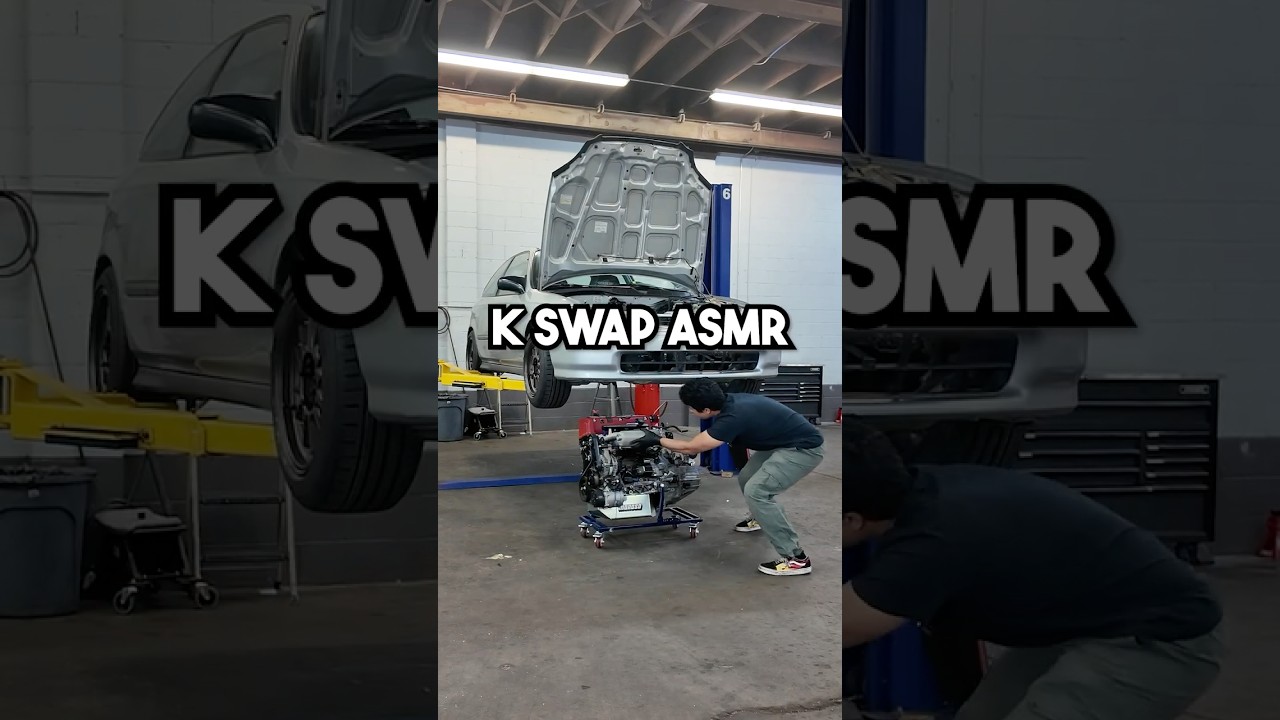 K-Swap Civic: Engine&rsquo;s Finally In! 🔥🗿