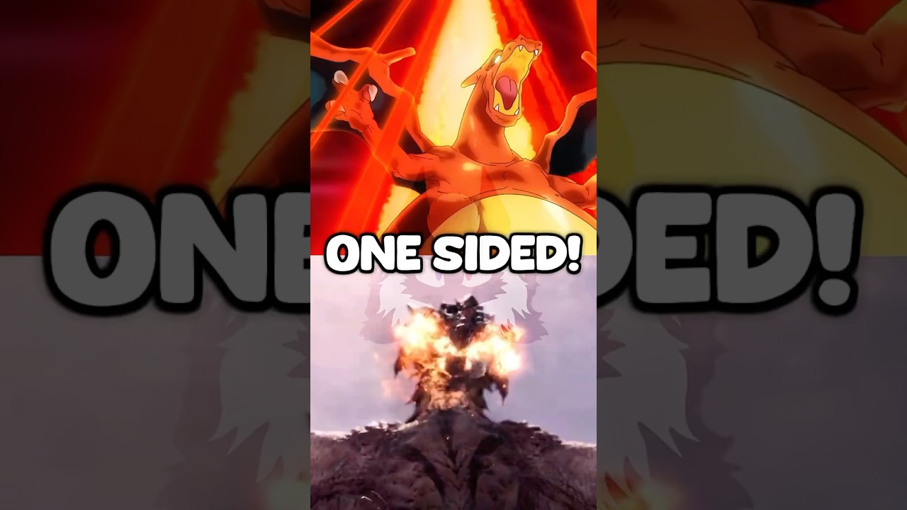 Charizard vs Rathalos is ONE SIDED #pokemon #monsterhunter #powerscaling #shorts #nintendo #capcom
