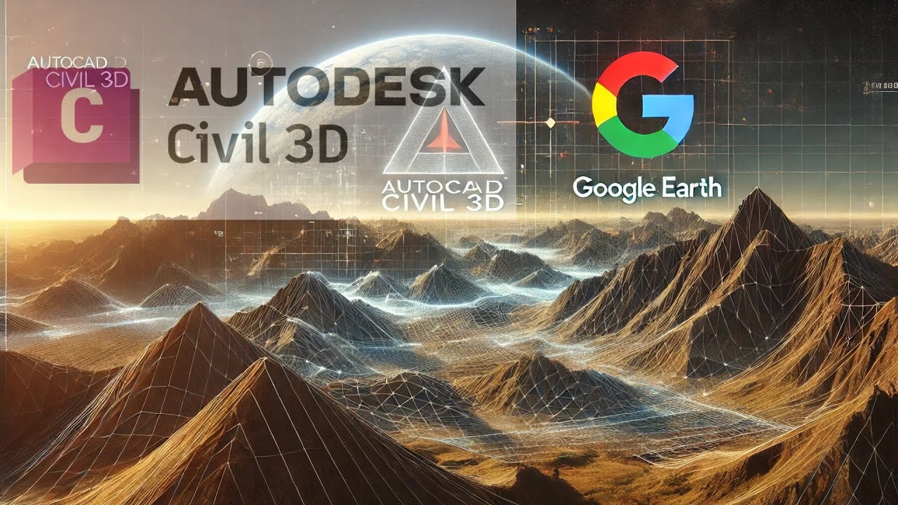 تصدير اسطح  CIVIL 3D  الى الجوجل ايرث والعكس ✓