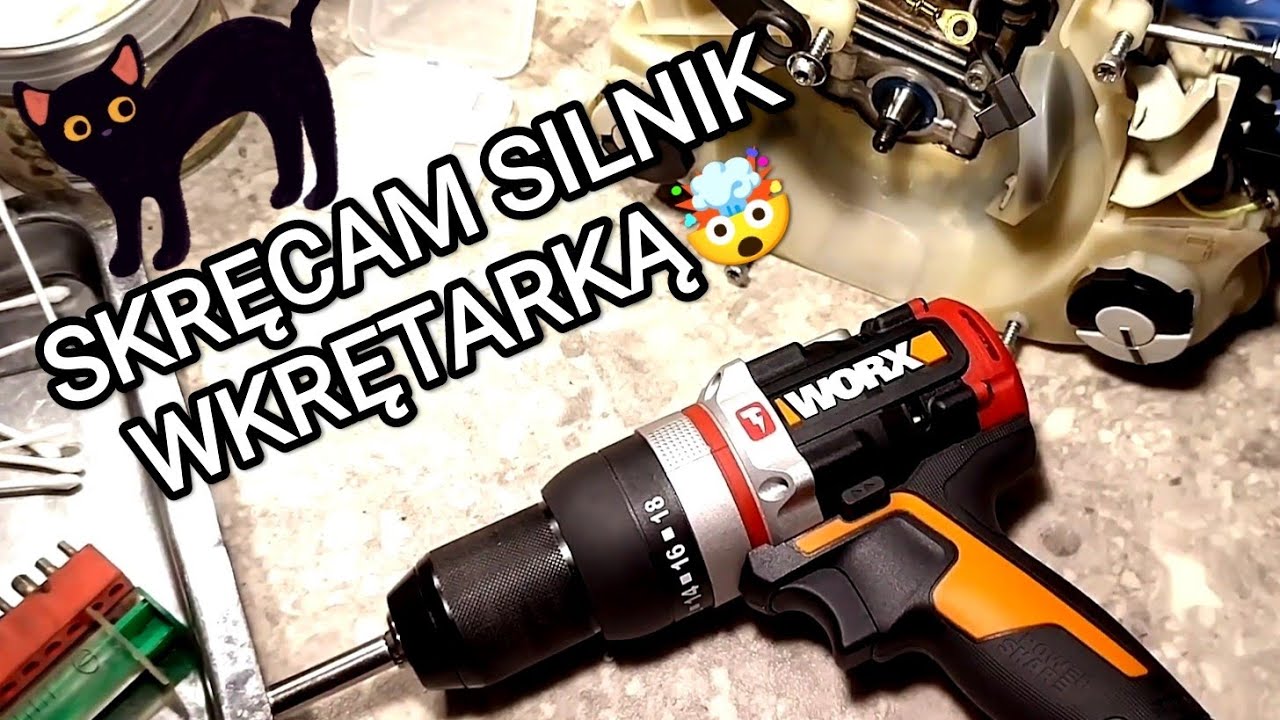 WORX WX354.1 Stihl MS171, MS181, MS211 składam silnik wkrętarką 😱, jak i ile niutonometrów Nm? cz.2