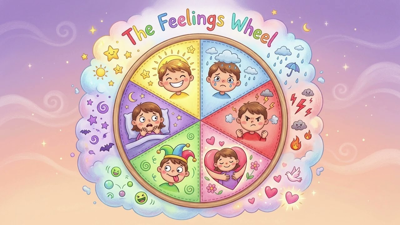 The Feelings Wheel | Emotions Song for Kids | Preschool SEL Music [Happy Cloud Music Club]