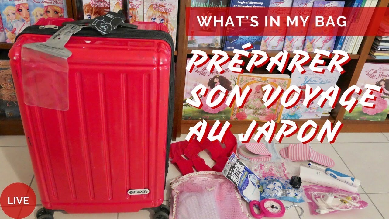 🔴 Comment se préparer pour partir au Japon ? Ce qu'on emmène en bagage en voyage What's in my bag