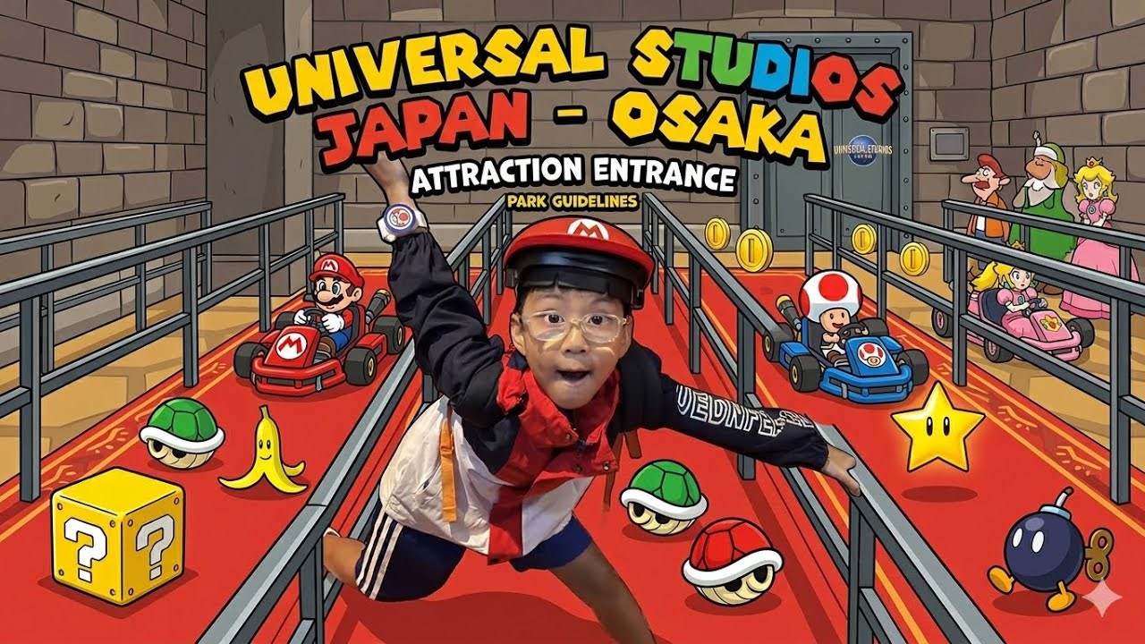 Travis’s Epic Day at Universal Studios Japan 🎢🎬 | Osaka Theme Park Fun for Kids!