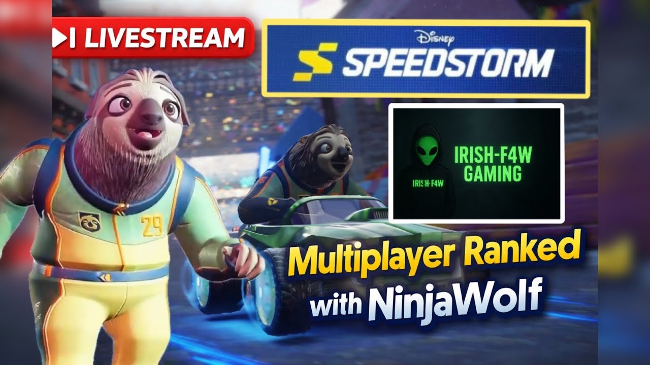 Disney Speedstorm live stream Road to 200 Subscribers- Irish-F4W Gaming