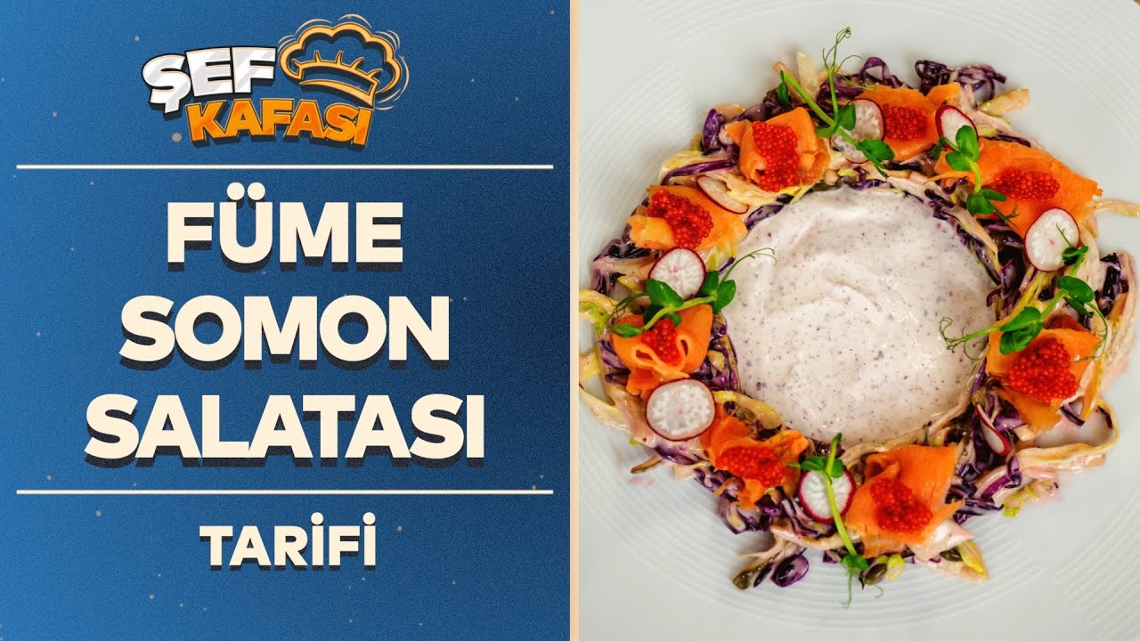 Füme Somon Salatası Tarifi #şefkafası #salatatarifleri #kısıkateşakademitv #kısıkateşakademi
