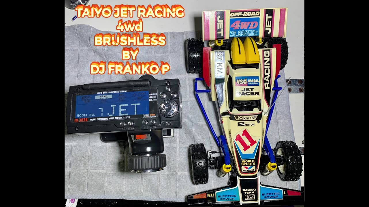 Rc TAIYO JET RACING 4wd  BRUSHLESS  BY DJ FRANKO P - MAX SPEED 59 KM/ORARI