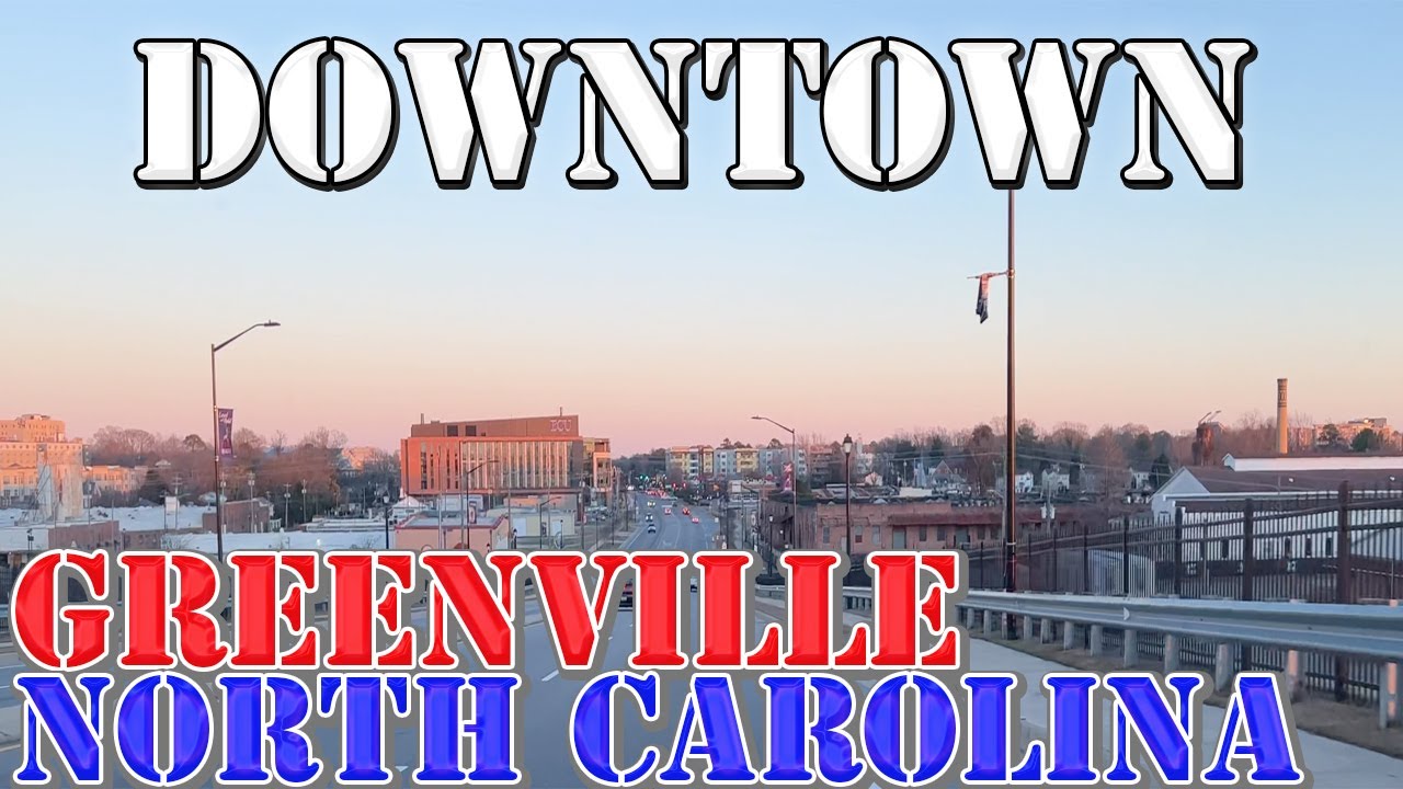 Greenville - North Carolina - 4K Downtown Drive
